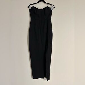 Superdown Black Ryleigh Strapless Maxi Dress